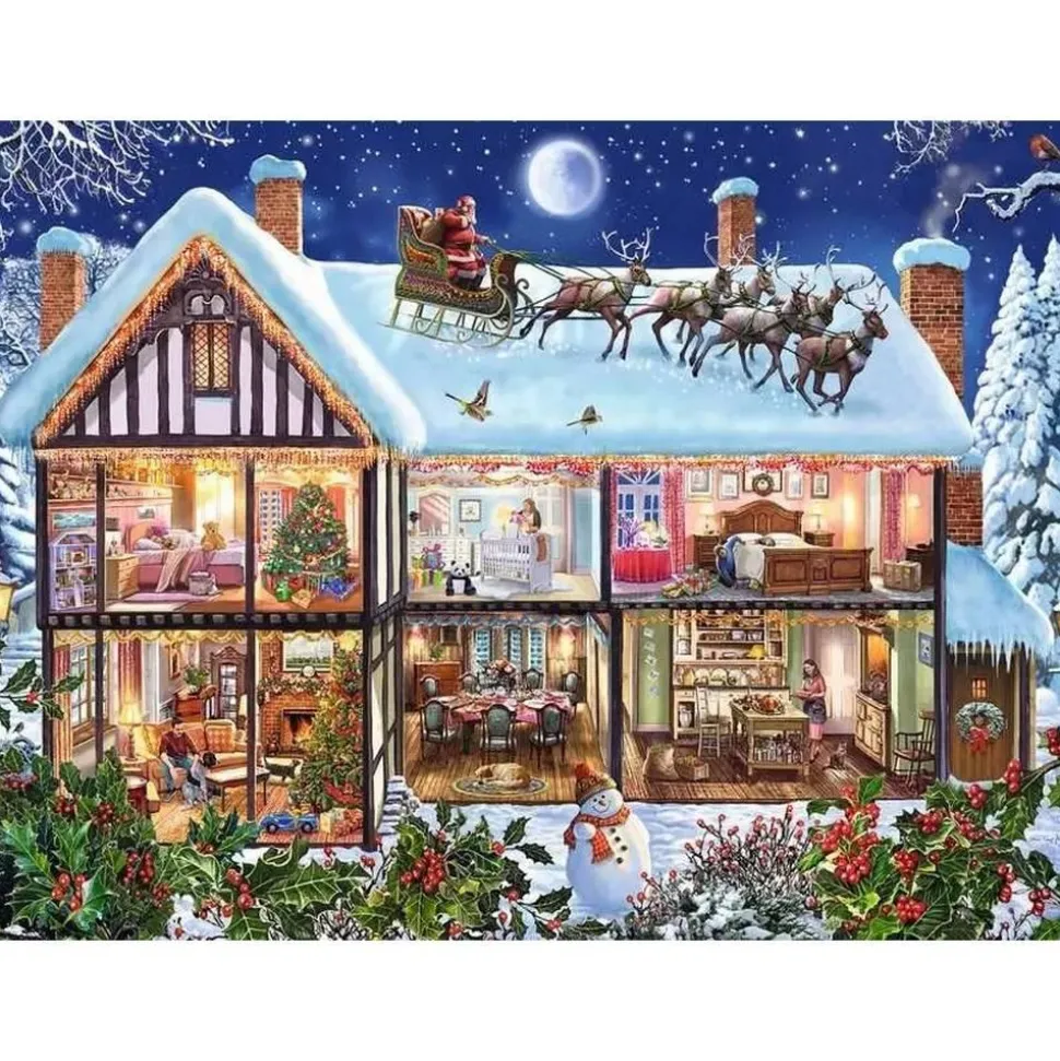 Puzzle 100 pièces XXL - Noël à la maison - Ravensburger