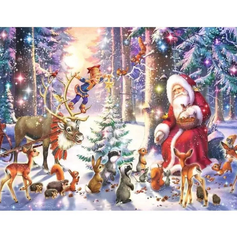 Puzzle 100 pièces XXL - Noël en forêt - Ravensburger