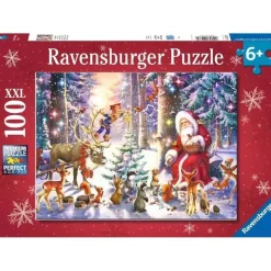 Puzzle 100 pièces XXL - Noël en forêt - Ravensburger