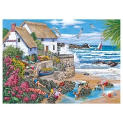 Puzzle 500 pièces XXL : Seaspray Cottages - The House Of Puzzle