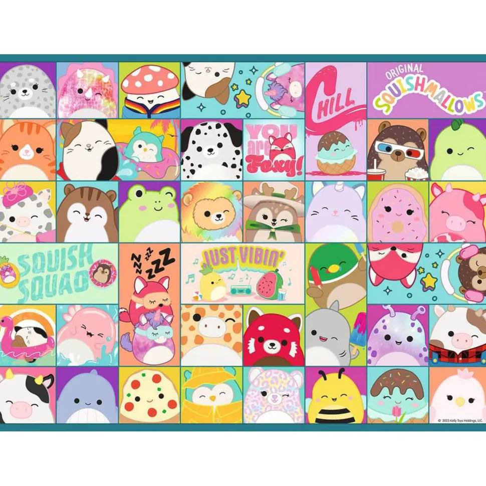 Puzzle 100 pièces XXL : Squishmallows colorés - Ravensburger