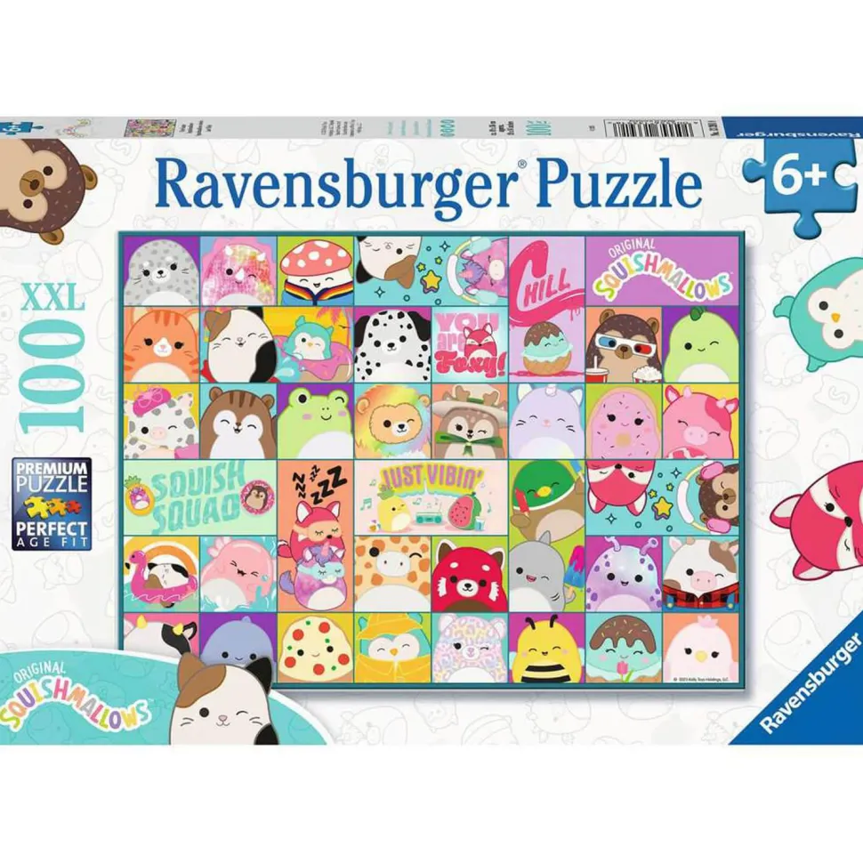 Puzzle 100 pièces XXL : Squishmallows colorés - Ravensburger