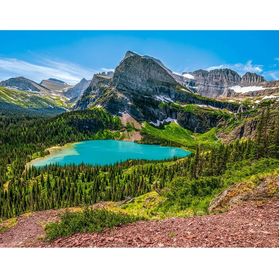 Puzzle 3000 pieces : Grinnell Lake, Glacier National Park, USA - Castorland
