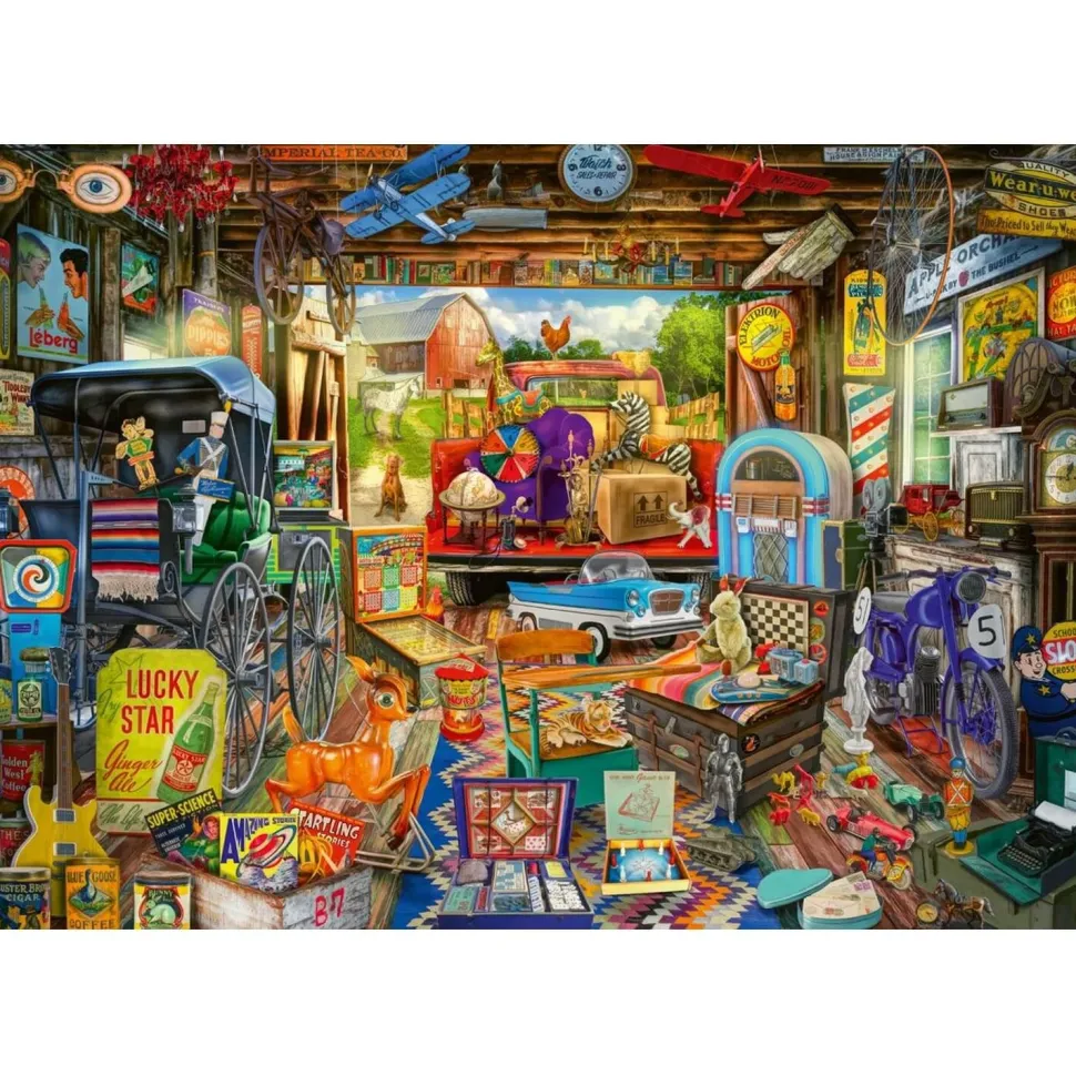 PUZZLE 500 PIECES : MARCHE AUX PUCES - Schmidt