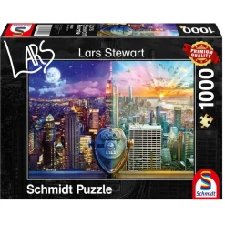 PUZZLE 1000 PIECES : NEW-YORK - NUIT ET JOUR - Schmidt