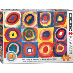 Puzzle 300 pieces XL : 3D Lenticulaire : Etudes de couleurs, Wassily Kandinsky - Eurographics