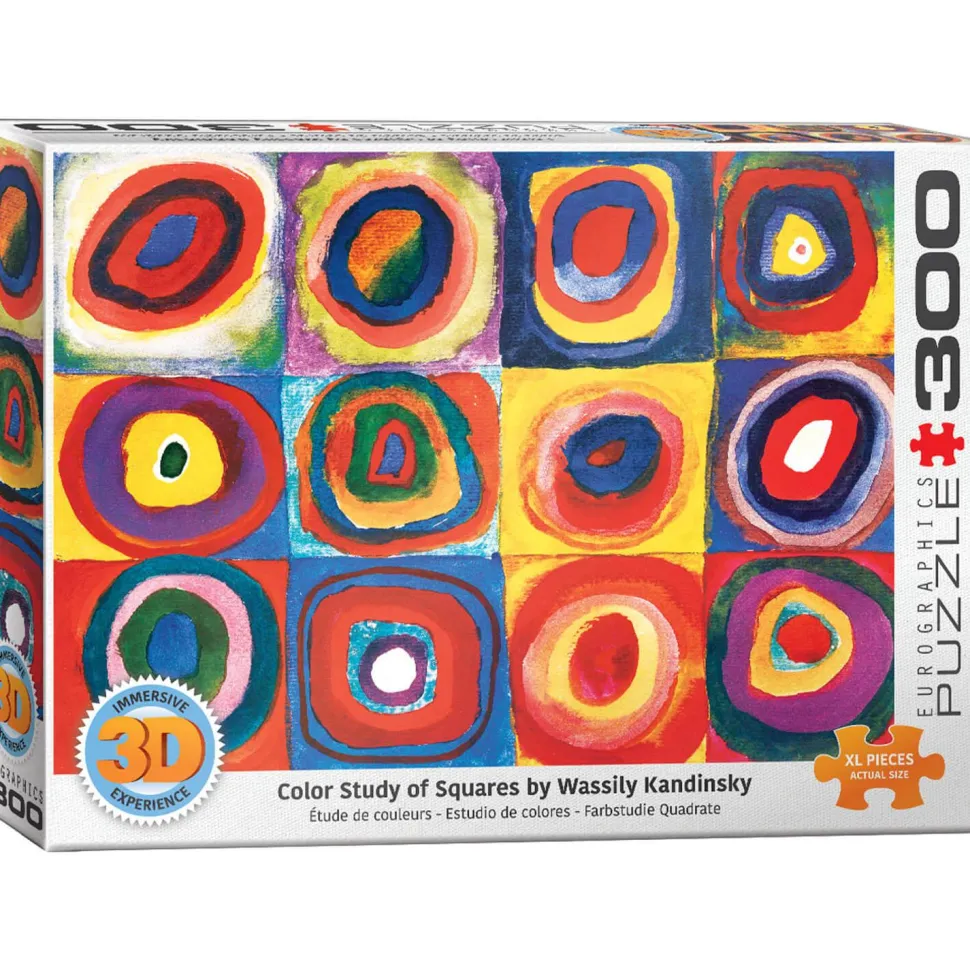 Puzzle 300 pieces XL : 3D Lenticulaire : Etudes de couleurs, Wassily Kandinsky - Eurographics