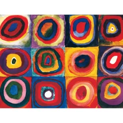 Puzzle 300 pieces XL : 3D Lenticulaire : Etudes de couleurs, Wassily Kandinsky - Eurographics