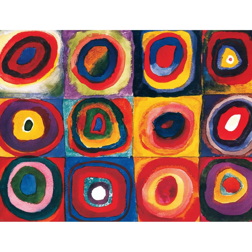 Puzzle 300 pieces XL : 3D Lenticulaire : Etudes de couleurs, Wassily Kandinsky - Eurographics
