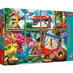 Puzzle 1000 Premium Plus : Tea Time : Le monde des oiseaux - Trefl