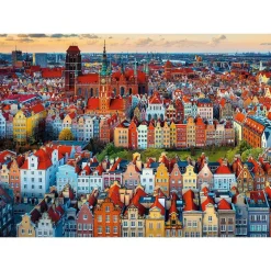Puzzle 1000 Premium Plus : Vue de Gdansk, Pologne - Trefl