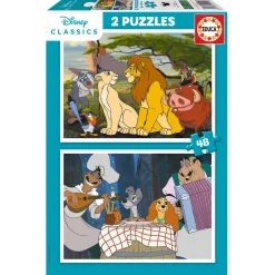 Puzzle 2 x 48 pièces : Disney - Educa