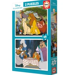 Puzzle 2 x 48 pièces : Disney - Educa