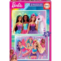 Puzzle 2 x 48 pièces : Barbie - Educa