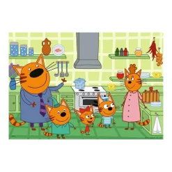 Puzzle 2 x 24 pièces : a la maison avec les Kid-e-cats - Ravensburger