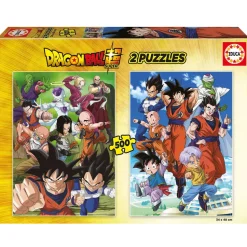 Puzzle 2 x 500 pièces : Dragon Ball - Educa