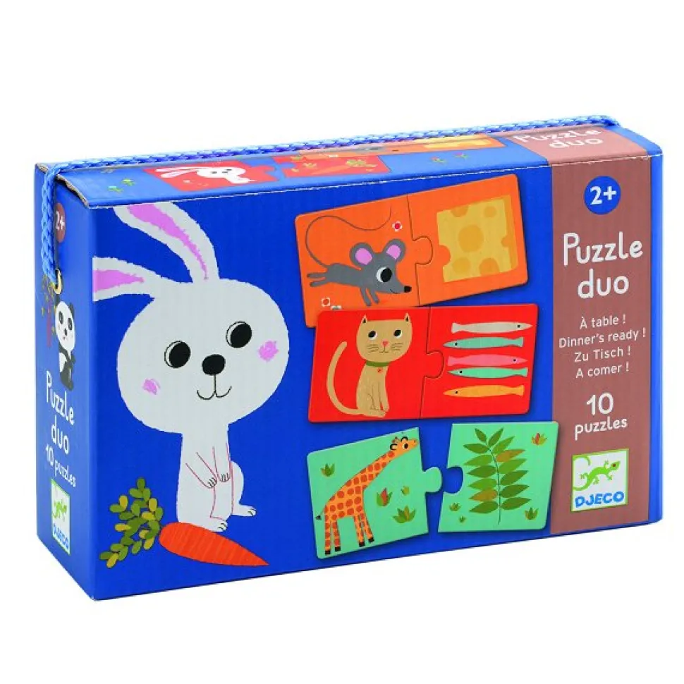 Puzzle 10 x 2 pièces : Duo A table ! - Djeco