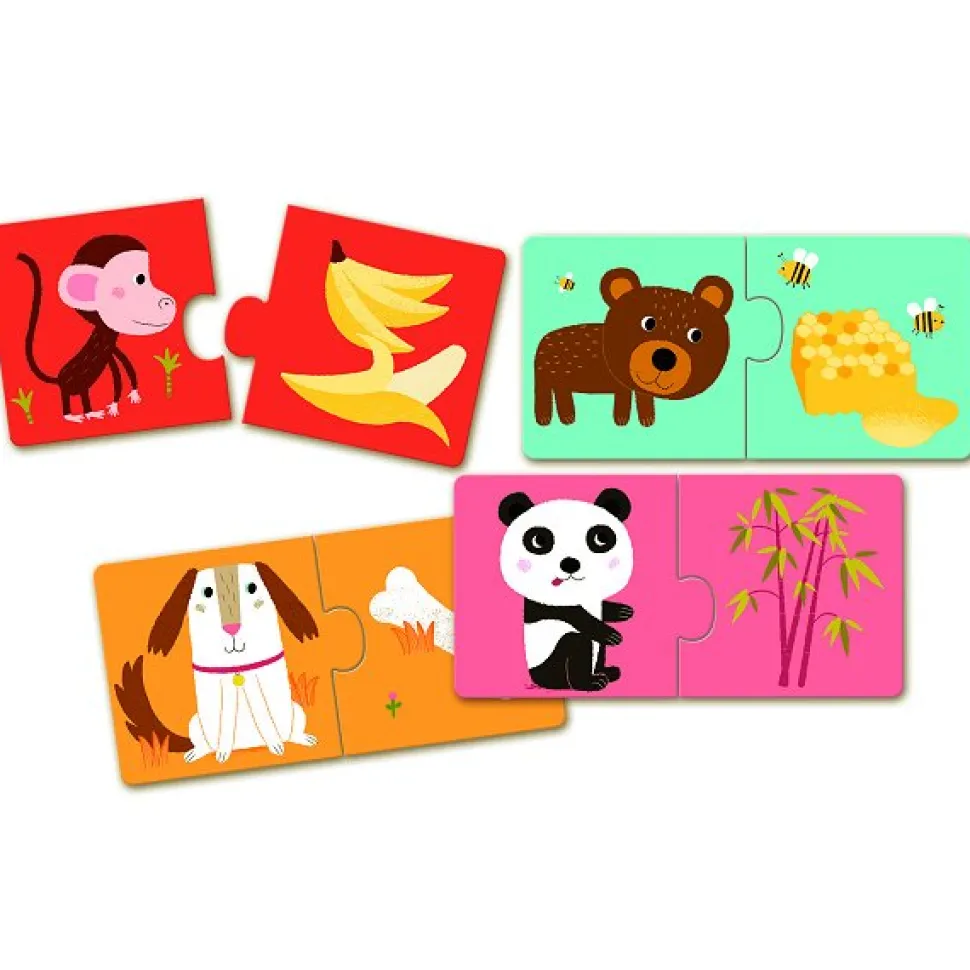 Puzzle 10 x 2 pièces : Duo A table ! - Djeco