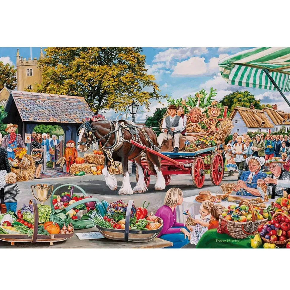 Puzzle 4 x 500 pièces : Fêtes de village - Gibsons