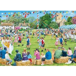 Puzzle 4 x 500 pièces : Fêtes de village - Gibsons