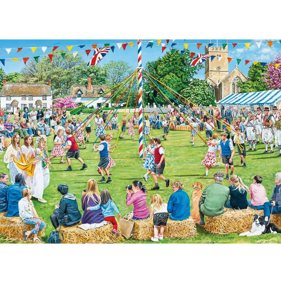 Puzzle 4 x 500 pièces : Fêtes de village - Gibsons