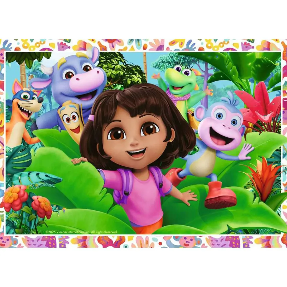 Puzzle 2 x 24 pièces : L'univers de Dora l'exploratrice ! - Ravensburger