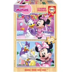 Puzzle 2 x 50 pièces : Minnie - Educa
