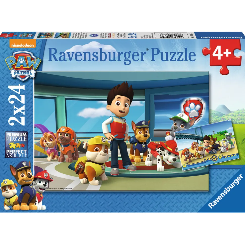 Puzzle 2 x 24 pièces : Pat'Patrouille : Museau efficace - Ravensburger