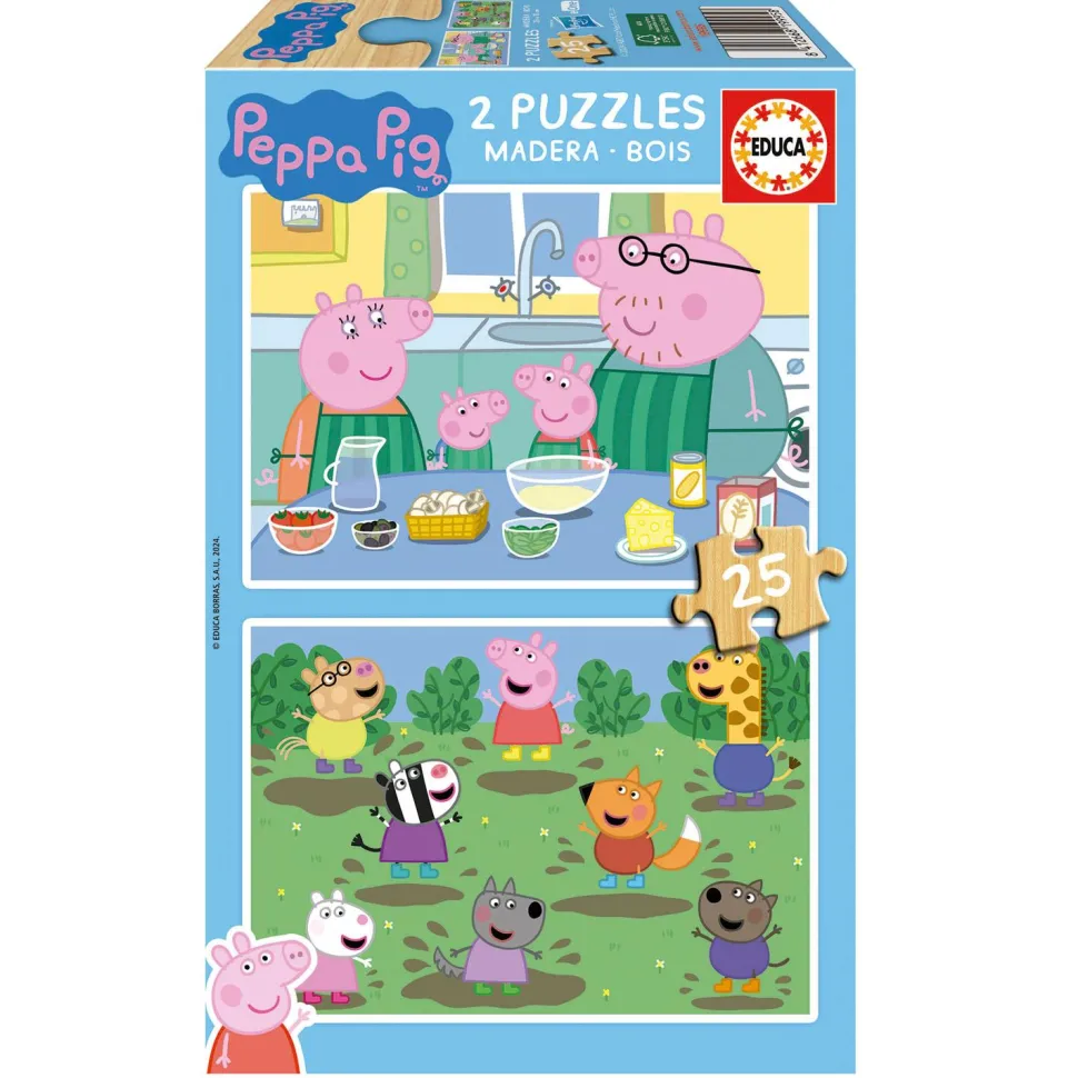 Puzzle 2 x 25 pièces : Peppa Pig - Educa