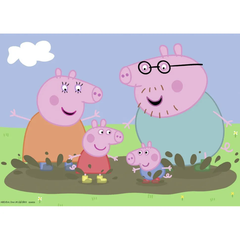 Puzzle 2 x 24 pièces : Peppa Pig : La vie de famille - Ravensburger