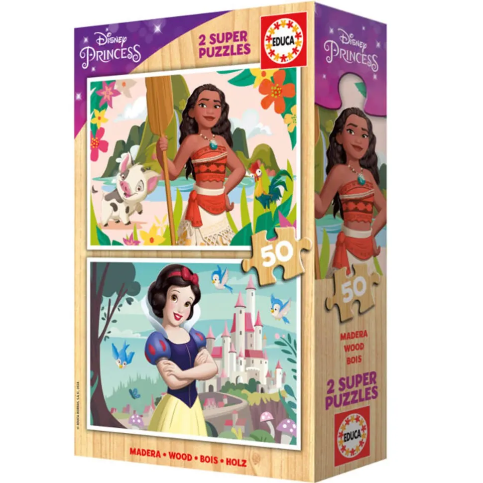 Puzzle 2 x 50 pièces : Princesse Disney - Educa