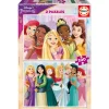 Puzzle 2 x 100 pièces : Princesses Disney - Educa