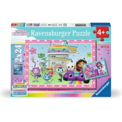 Puzzle 2 x 24 pièces : Prêt à faire la fête ! - Gabby's Dollhou - Ravensburger