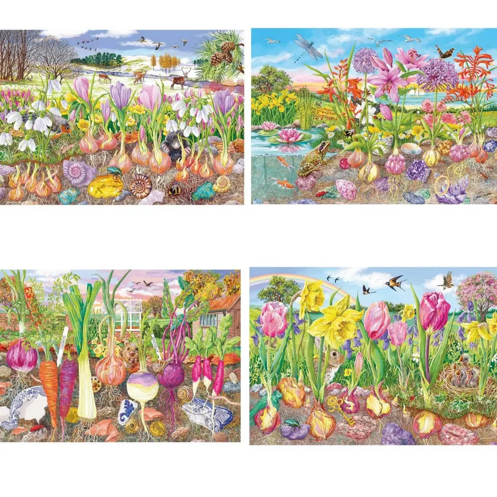 Puzzle 4 x 500 pièces : Racines & Pousses - Gibsons