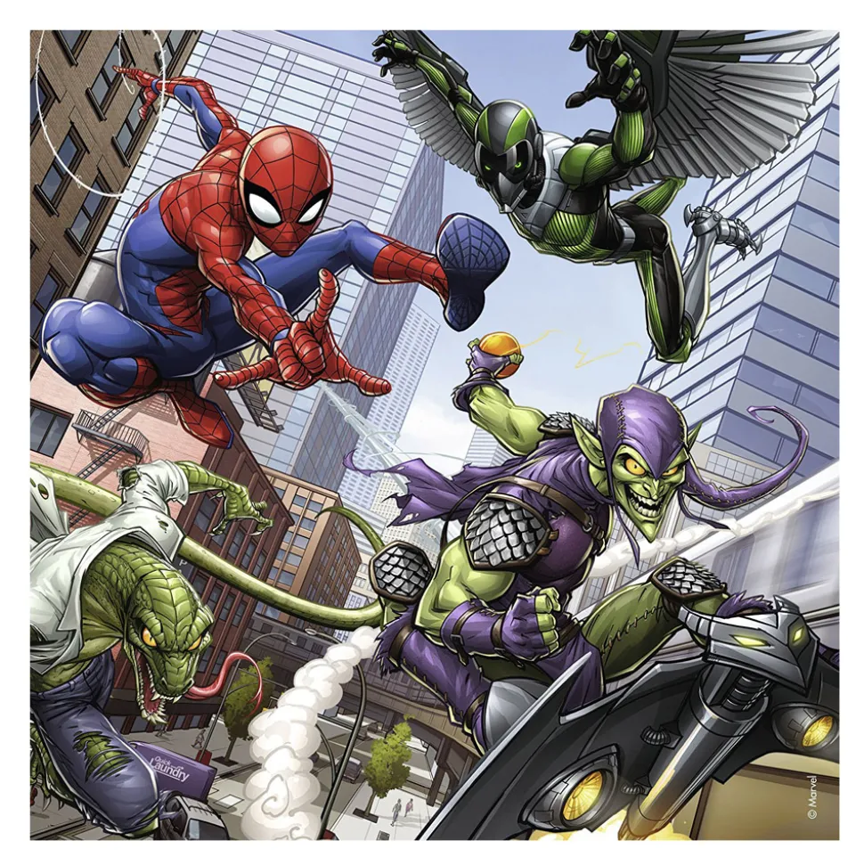 Puzzle 3 x 49 pièces : Spiderman en actionr - Ravensburger
