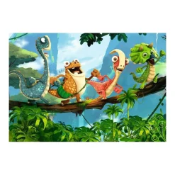 Puzzle 2 x 12 pièces Gigantosaurus : la petite bande de dinosaures - Ravensburger