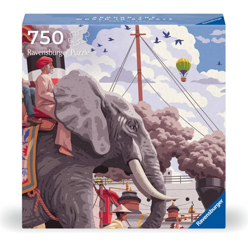 Puzzle Art & Soul 750 pièces : Le Tour du monde en 80 jours - Ravensburger