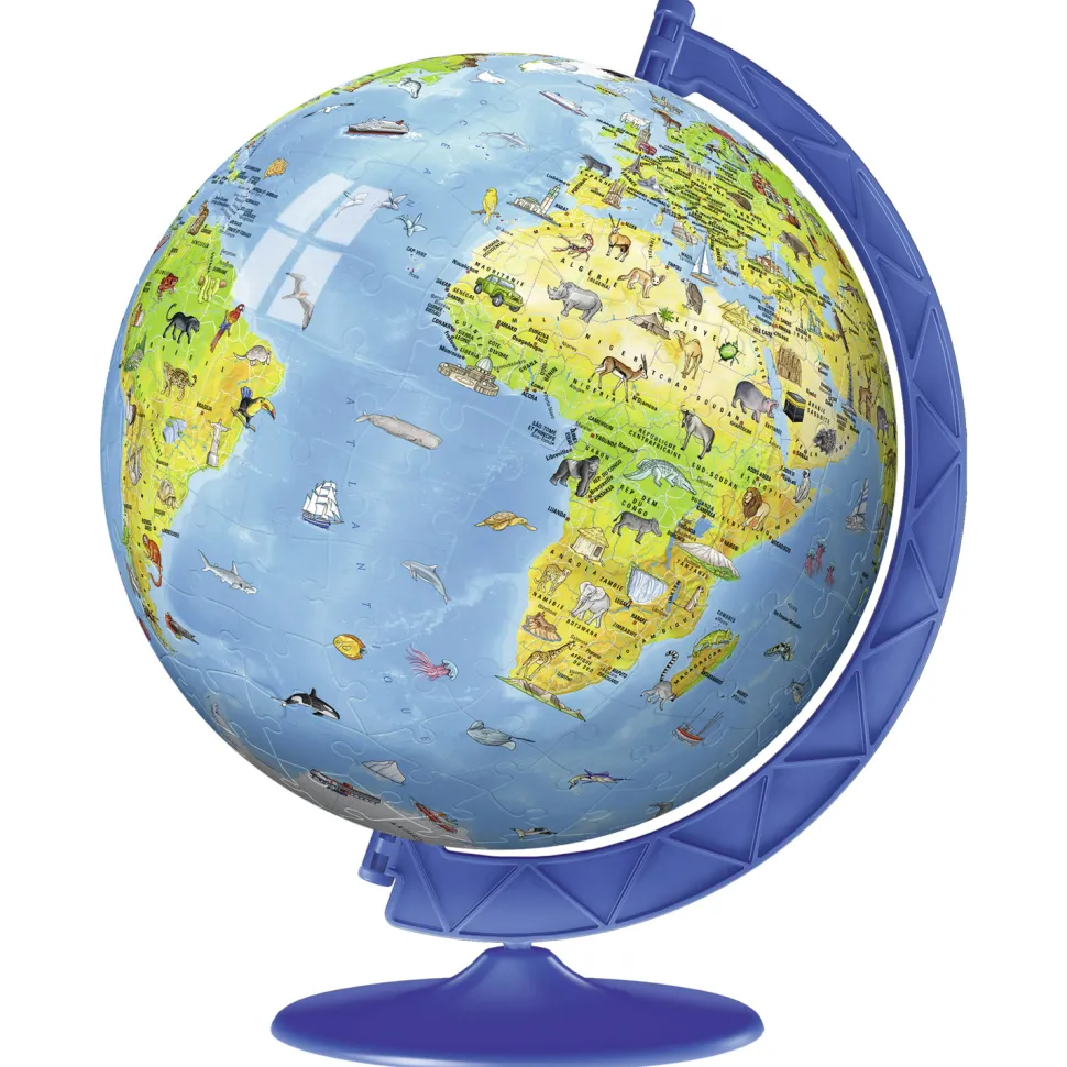Puzzle Ball 3D 180 pièces : Globe terrestre - Ravensburger