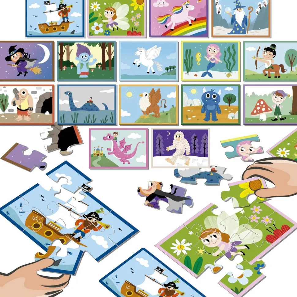 PUZZLE BATTLE 16 x 9 pièces : FANTASY - Educa