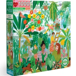 Puzzle carré 1000 pièces : Dames des plantes - Eeboo