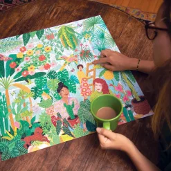 Puzzle carré 1000 pièces : Dames des plantes - Eeboo