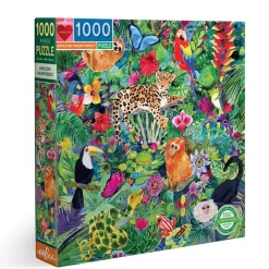 Puzzle carré 1000 pièces : La forêt Amazonienne - Eeboo