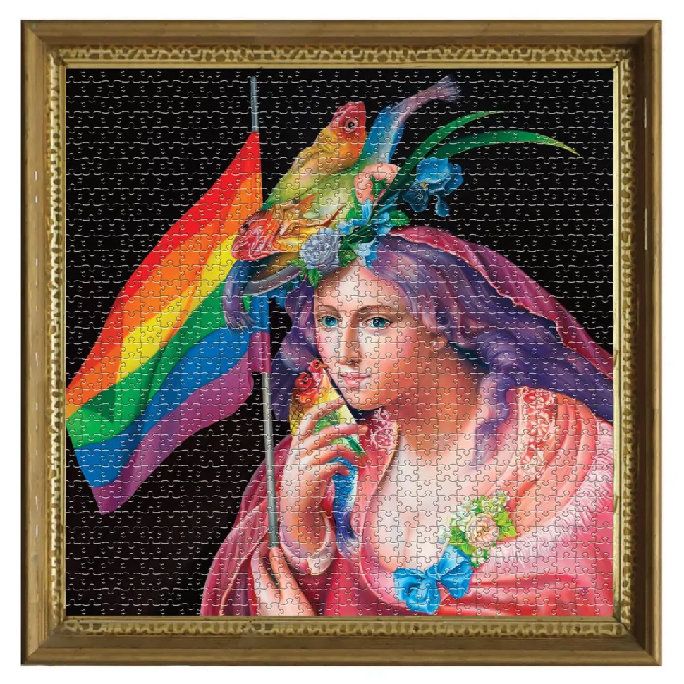 Puzzle carré 1000 pièces : Liberty Rainbow - Eeboo