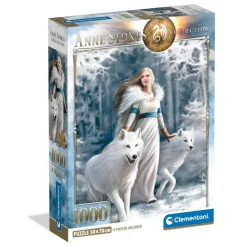 Puzzle Compact 1000 pièces : Anne Stokes - Les gardiens de l'hiver - Clementoni