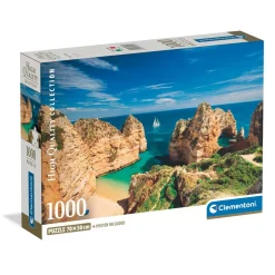Puzzle Compact 1000 pièces : Baie d'Algarve - Clementoni