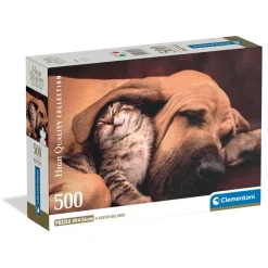 Puzzle Compact 500 pièces : Câlins - Clementoni