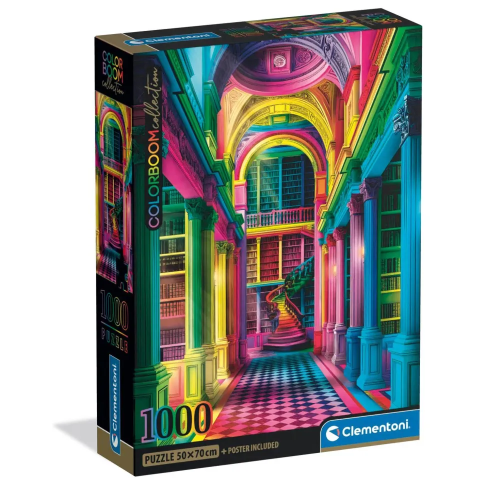 Puzzle Compact 1000 pièces : Colorboom - Clementoni