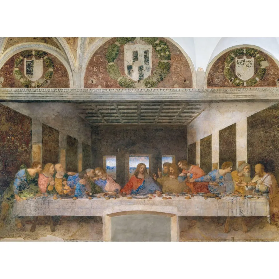 Puzzle Compact 1000 pièces : De Vinci - La Cène - Clementoni
