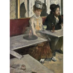 Puzzle Compact 1000 pièces : Degas - Dans un Café - Clementoni