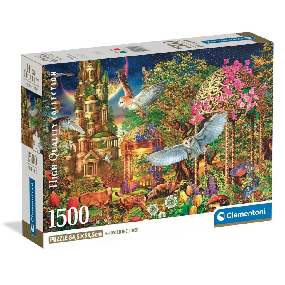 Puzzle Compact 1500 pièces : Jardin Fantastique Forestier - Clementoni